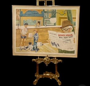 Sports Form - Water Color Painting by L.M Bucher