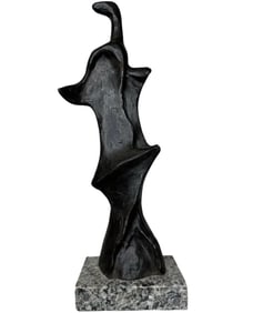 Henry Moore Abstract Bronze Statue