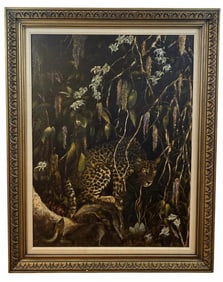 Jungle Fortress Cheetha Oil Painting by Arthur Pressman