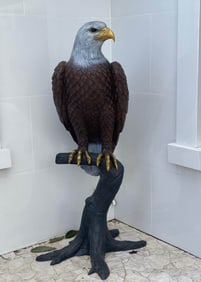 Life Size Bronze Eagle Sculpture