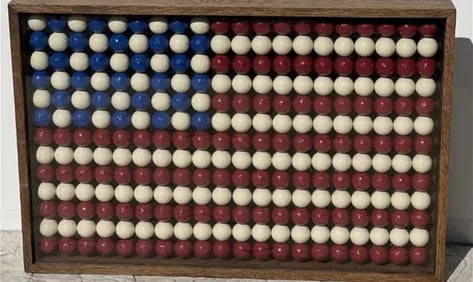 Handmace Golf Balls American Flag