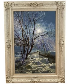 1985 Frozen Assets Oil Painting by Maurice Green