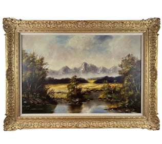 Landscape Oil Painting on Canvas - Signed