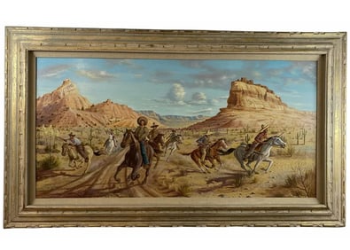 1981 Bandidos Oil Painting by Maurice Green