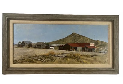 Road Oil Painting on Panel by Garriot