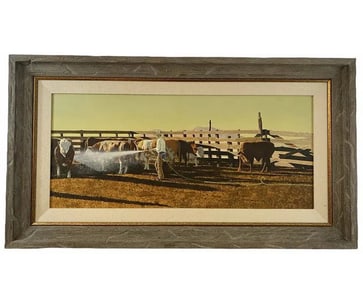 1991 Another Day Oil Painting by Walt Johnston