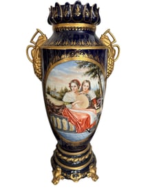 Large European Style Porcelain Vase