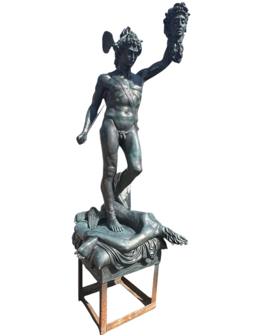 Life Size Perseus with the Head of Medusa Bronze Statue