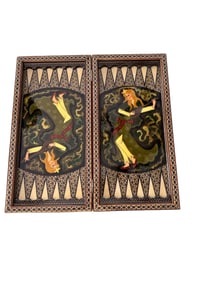 Handmade Persian Khatam backgammon
