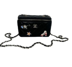 Chanel Hollywood Charms Classic Vanity Case with Chain Quilted