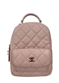 CHANEL Quilted CC Mini Classic Backpack Light Pink