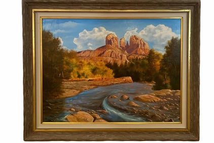 Landscape Mountain River by Maurice Green 1987