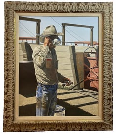COWBOY ART Oil Painting by Walt Johnston