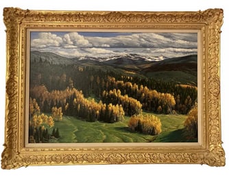 Impressive Landscape Oil on Canvas by Hector Morales