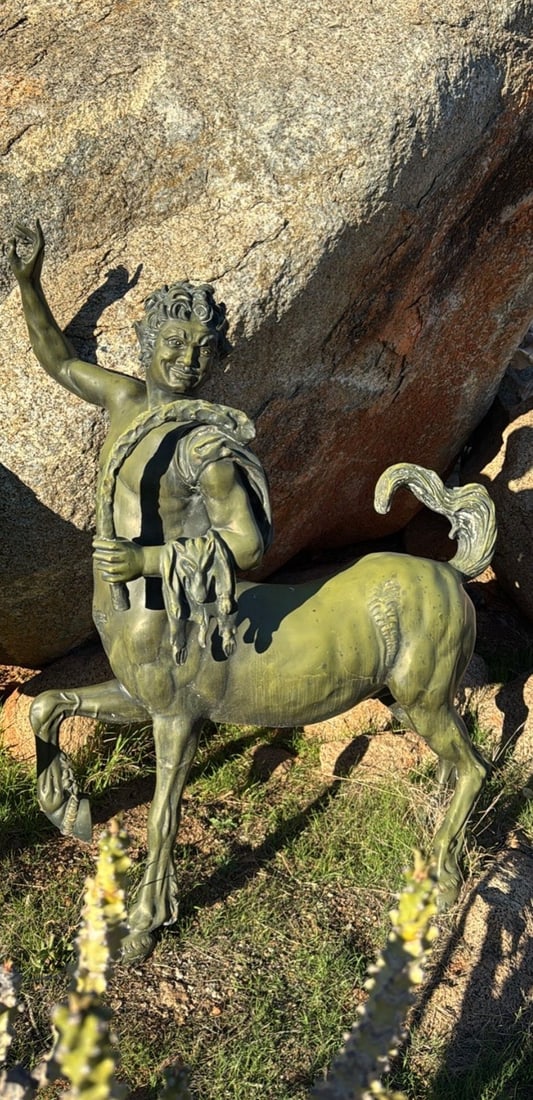 Life Size Italian Bronze Centaur Statue: size: 63 in x 42 in