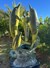 Monumental Life Size Bronze Fountain by Jim Davidson