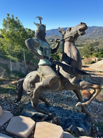 Life Size Bronze Warrior Sculpture