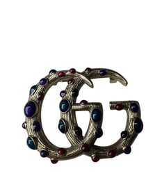 Gucci Double G Brooch