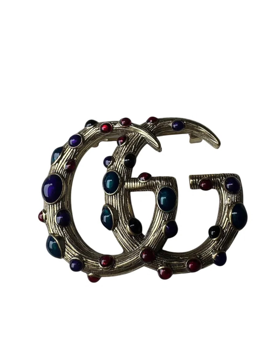Gucci Double G Brooch: iNCLUDES BOX- Shipping only -