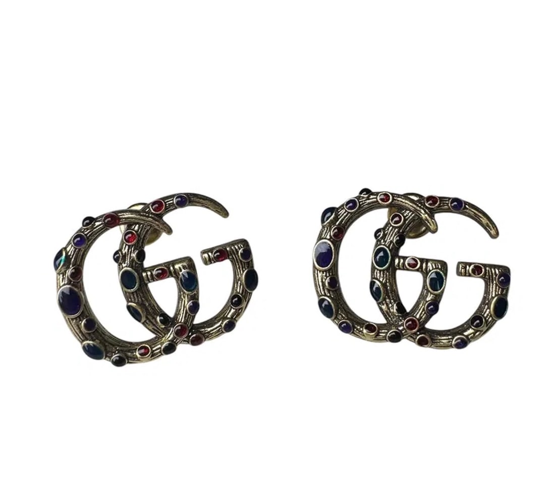 Gucci Double G Earrings: iNCLUDES BOX- Shipping only -