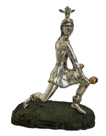 Silver Native Indian Aztec by Martin Mendoza Maya