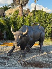 Monumental Bull Bronze Sculpture