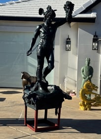 Life Size Monumental Perseus Killing Medusa Bronze