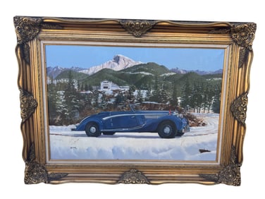 Maybach Sw 38 Oil Painting By Tom Darrah