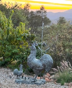 Life Size Bronze Rooster