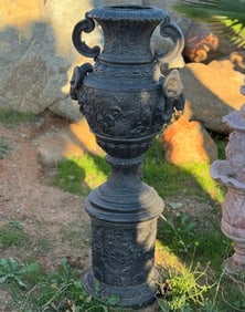 Large Bronze Urn Sculpture