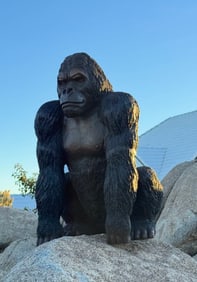 LIfe Size Bronze Gorilla Sculpture