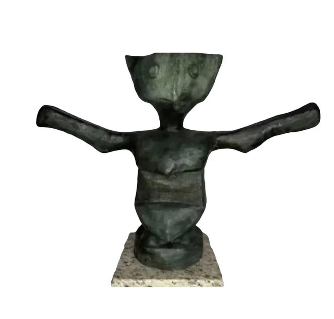 Max Ernst Bronze Sculpture Le grand genie: Limited 29/30 - Measurements: 23 in L x 19 in H x 9 inches