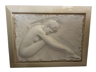 Bill Mack Semi Nude Woman Wall Sculpture