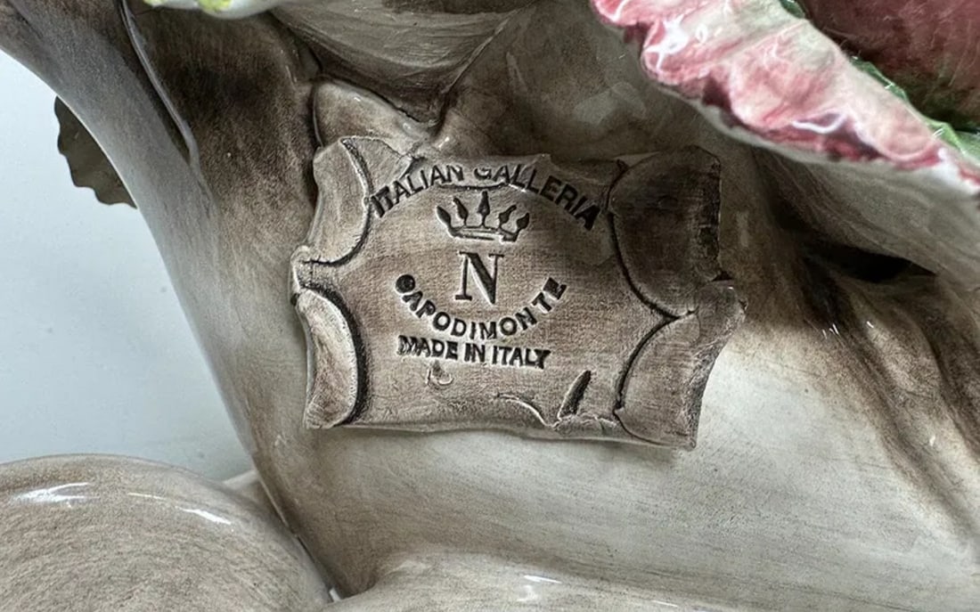 Large Capodimonte Boy with Fruits - 2