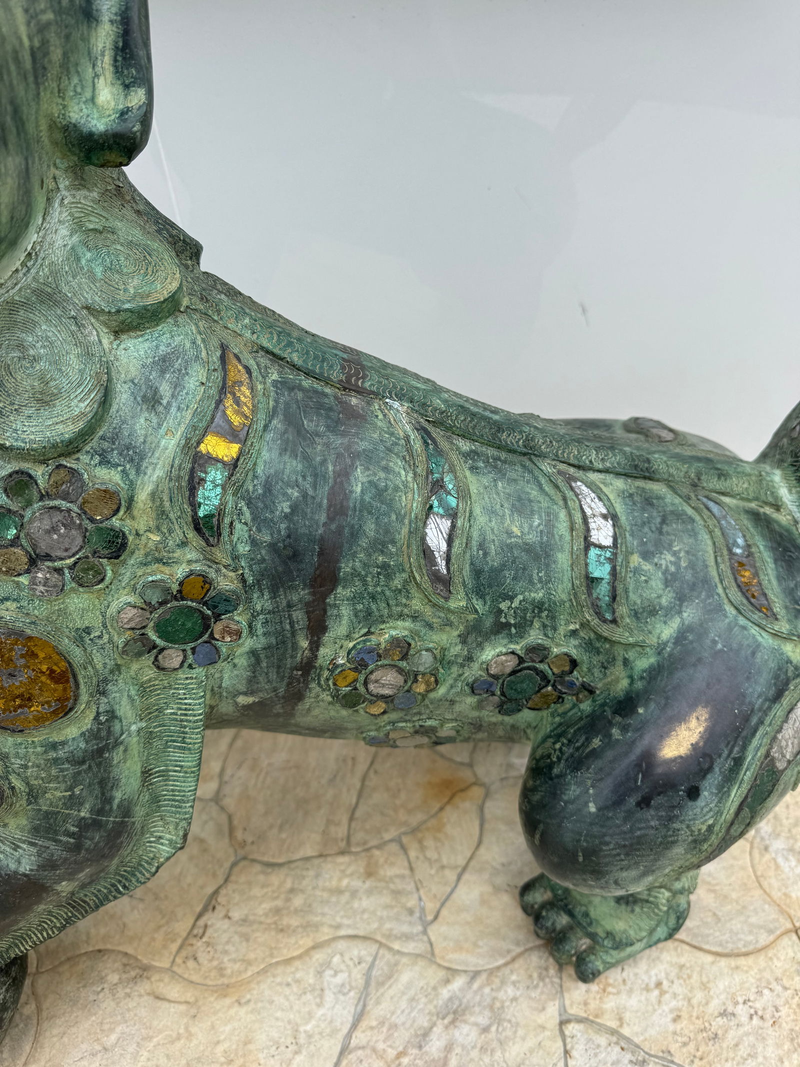 Enormous Bronze Foo Dogs - 3