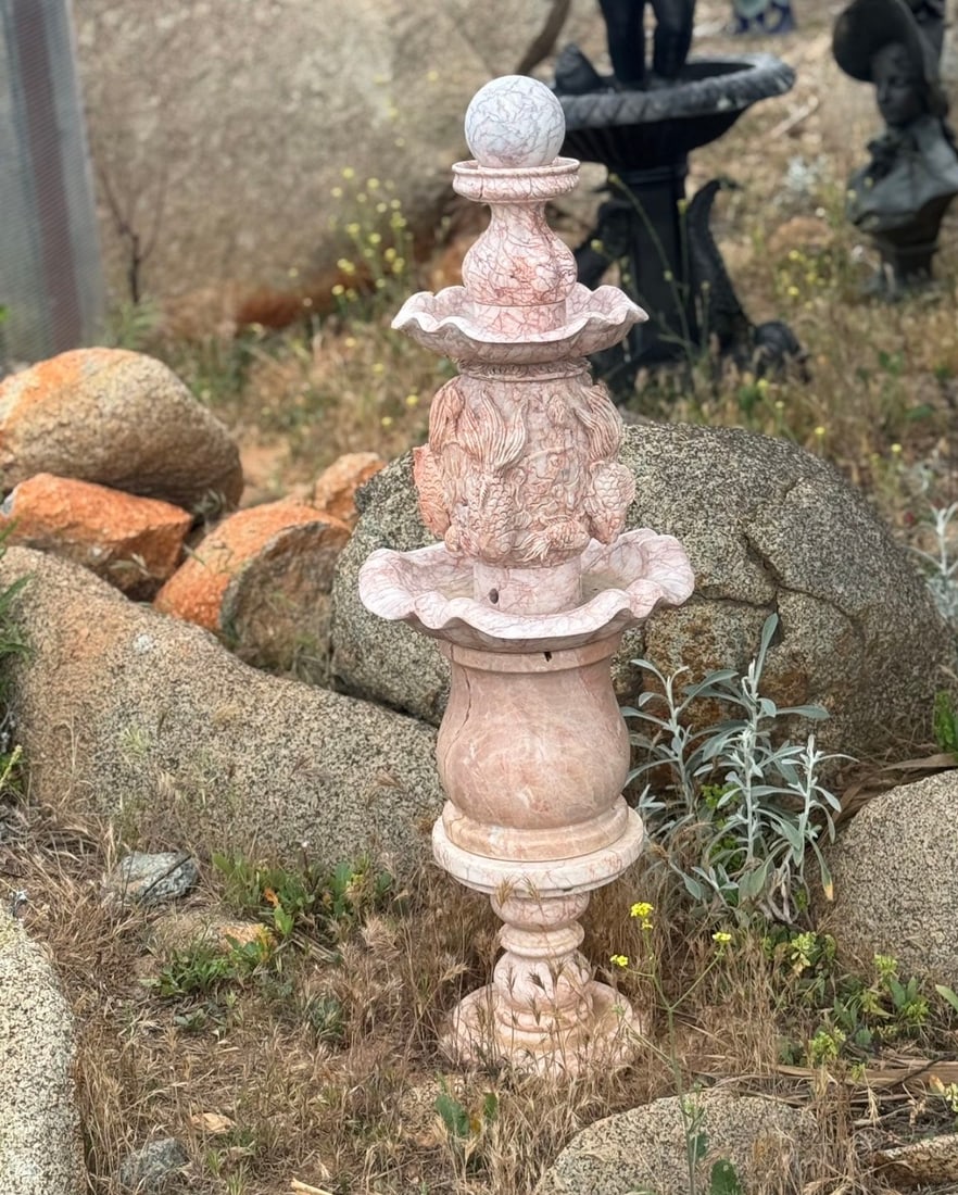 Marble Fountain: Size: 42 in