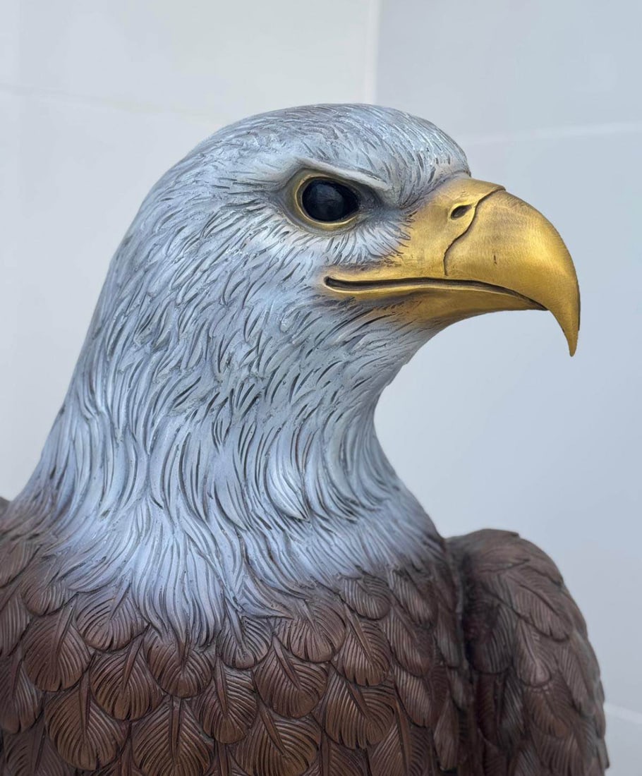 Life Size Bronze Eagle Sculpture - 2