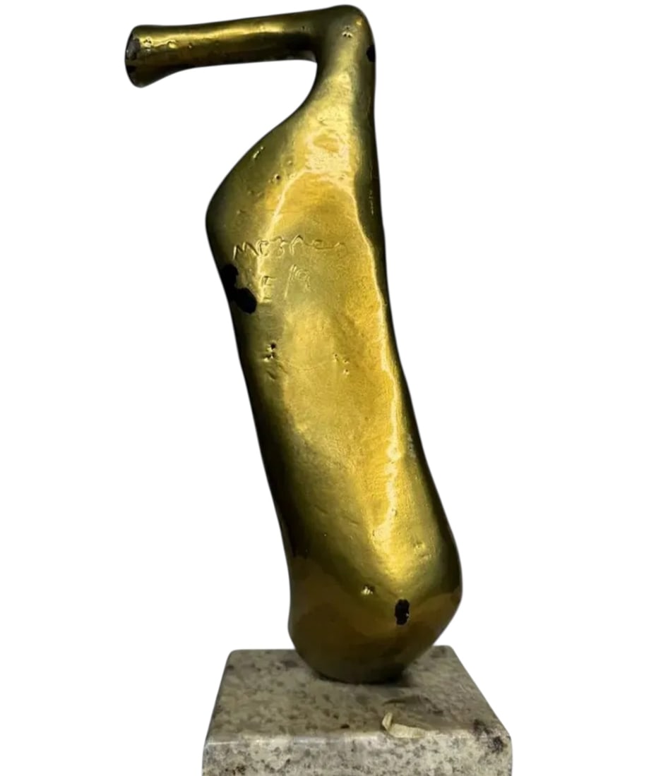 Henry Moore Abstract Bronze Statue - 2