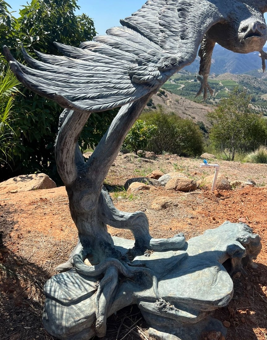 Life Size Bronze Eagle Sculpture - 3