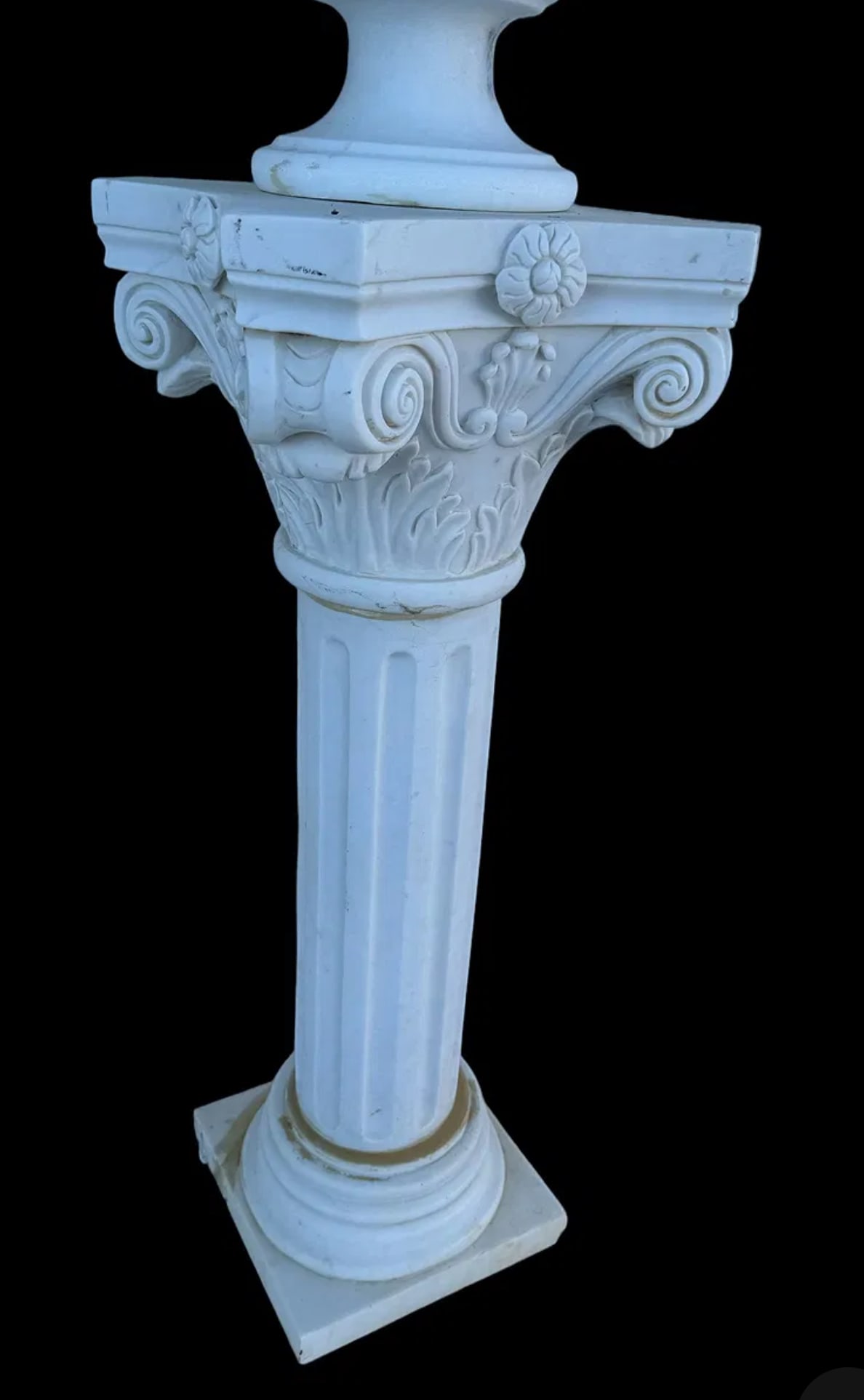 Goddess Marble Bust and Pedestal - 3