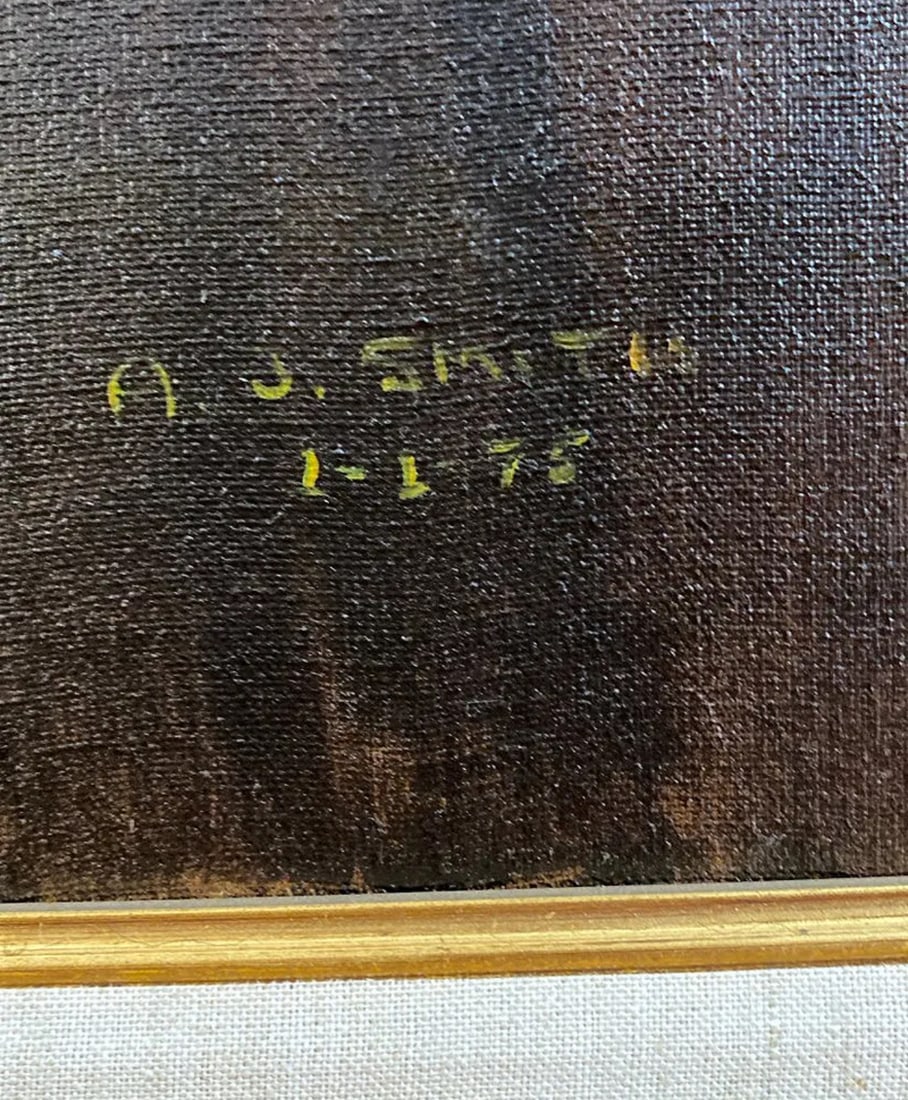 1976 Oil on Panel Painting by A. J. Smith - 4