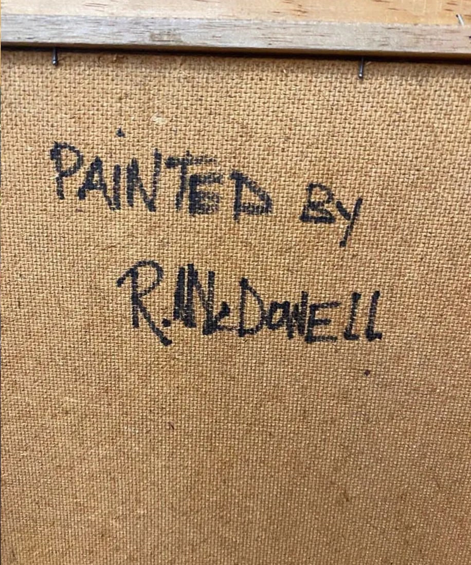 Blacksmith Oil Painting R. Dowell - 5