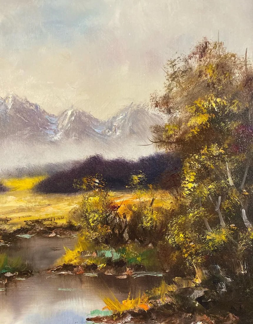 Landscape Oil Painting on Canvas - Signed - 3