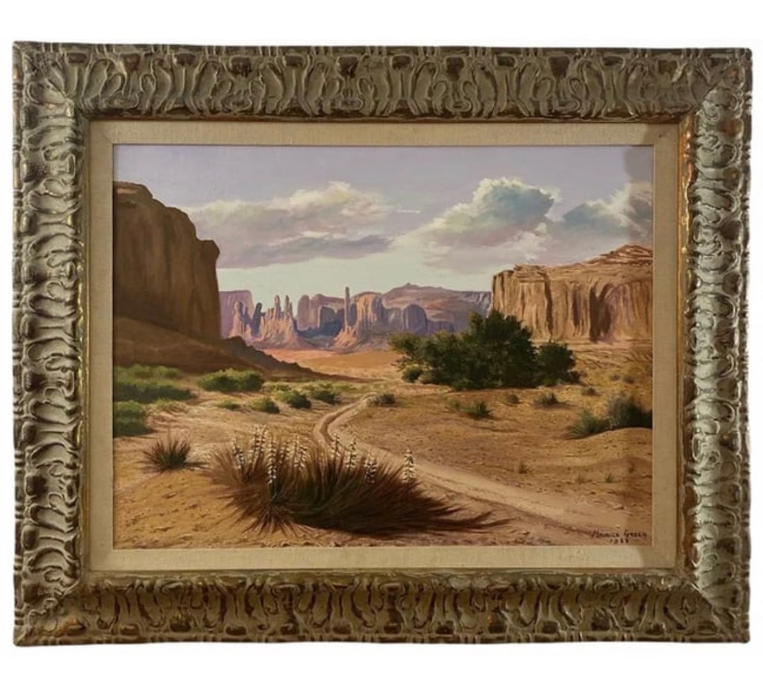 Arizona Landscape Oil Painting by Maurice Green (1 of 2)