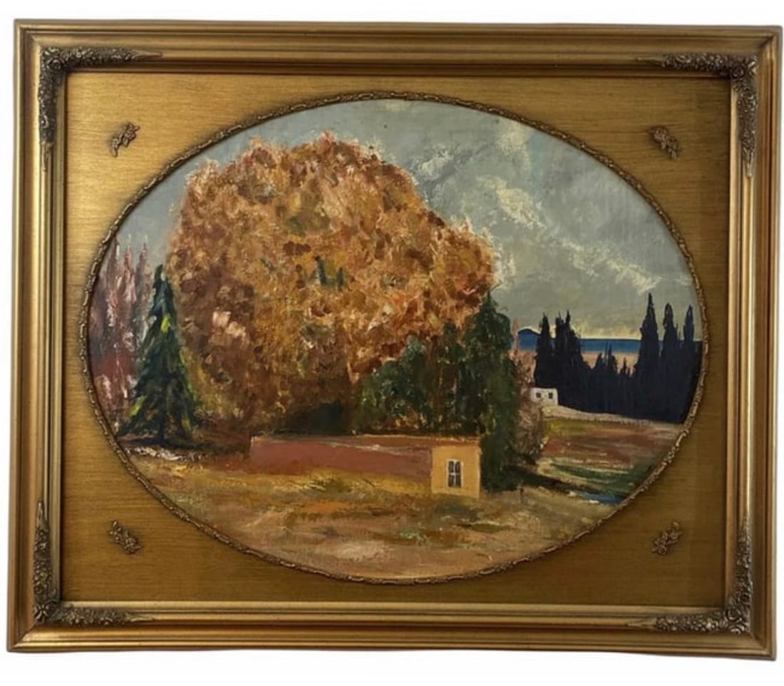 Adobe House 1961 - Oil Painting Signed (1 of 1)