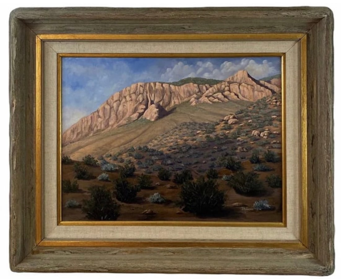 Lanscape Mountain Oil Painting by J. Hoban (1 of 2)
