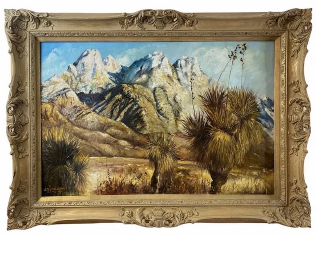 1976 Landscape Oil Painting by Leo J. Milhoan (1 of 2)