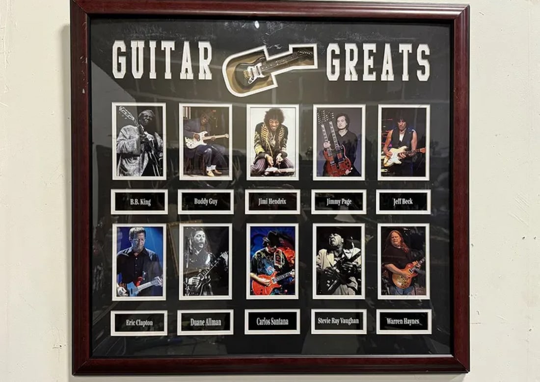 Guitar Greats Memorabila: Size:33 in x 31 in