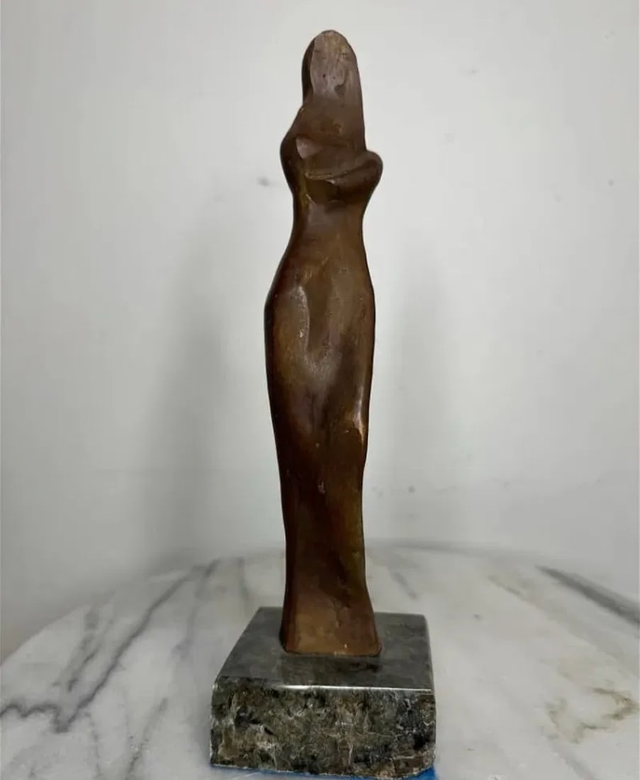 Archipenko Bronze Sculpture: SIZE:11 IN3 IN X 3 IN