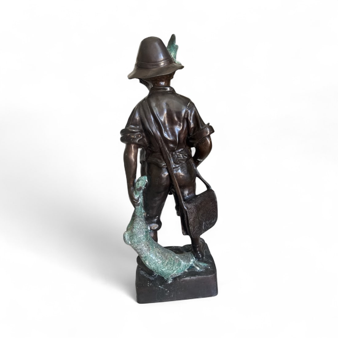 Large Bronze Hunter Bronze Sculpture - 3